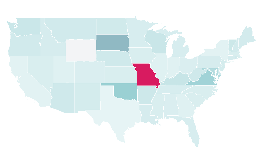 Affinity by region — Extraterrestrial life, United States