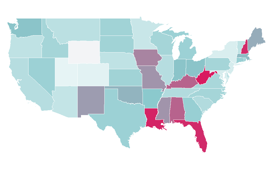 Affinity by region — Extreme, United States