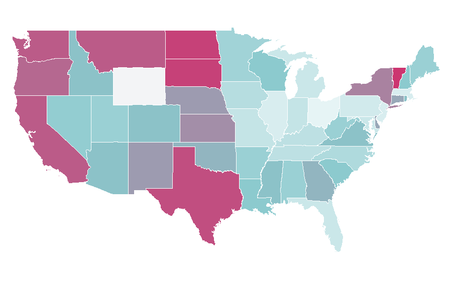 Affinity by region — Eye protection, United States