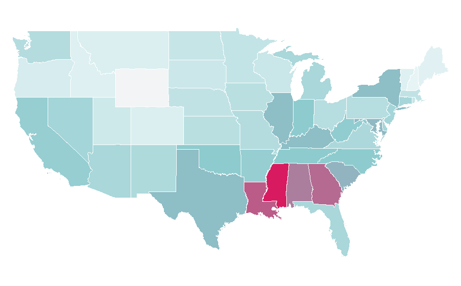 Affinity by region — Fabric softener, United States