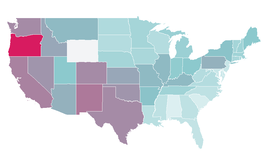 Affinity by region — Face/Off, United States