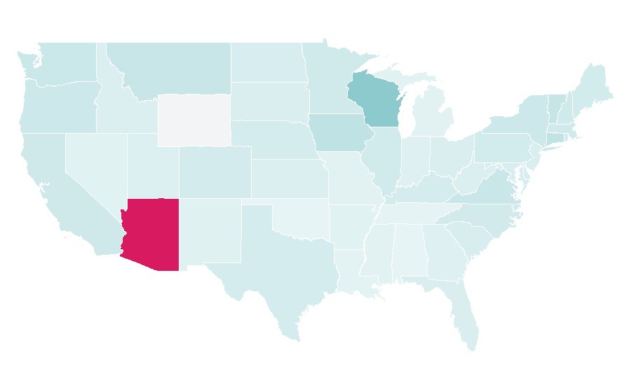 Affinity by region — Fair trade, United States