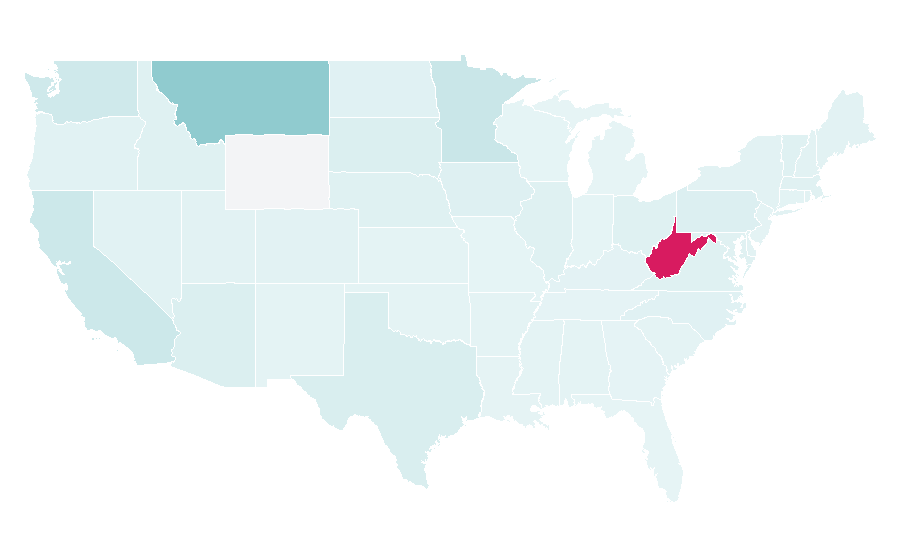 Affinity by region — Fairmont, West Virginia, United States