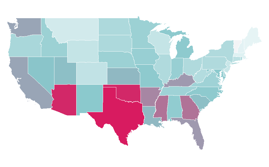 Affinity by region — Fairy Tail, United States