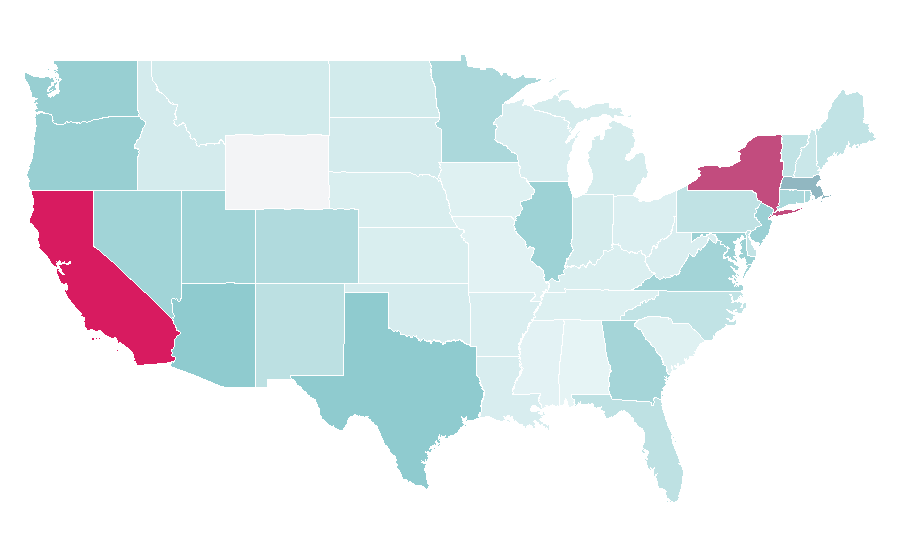 Affinity by region — fakemink, United States
