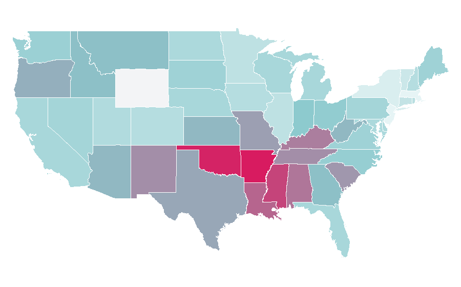 Affinity by region — Fallen, United States