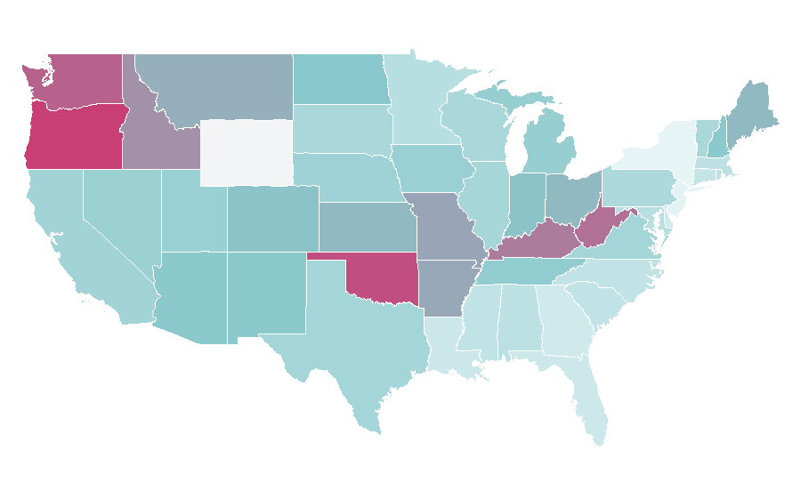 Affinity by region — Fallout 3, United States