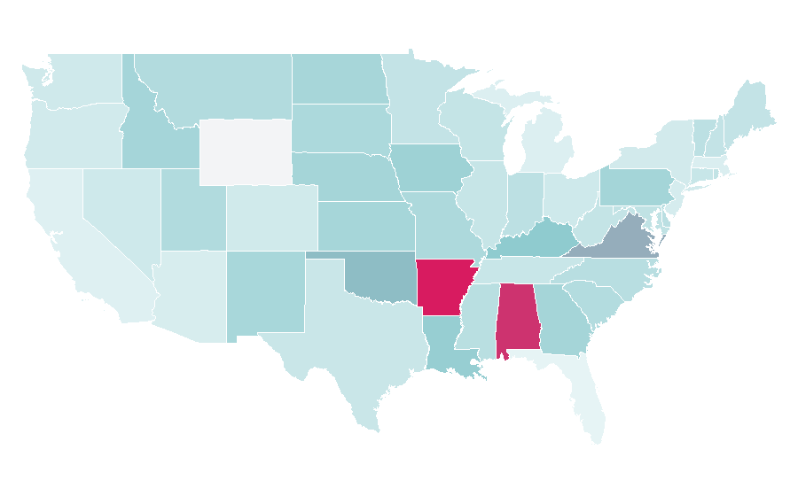 Affinity by region — Family and consumer science, United States