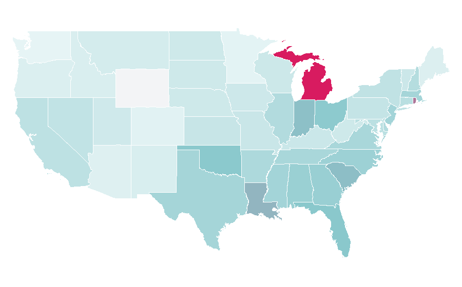 Affinity by region — Family entertainment center, United States