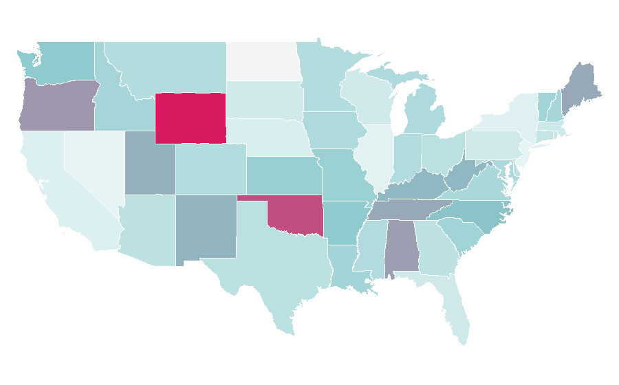 Affinity by region — Family Tree DNA, United States