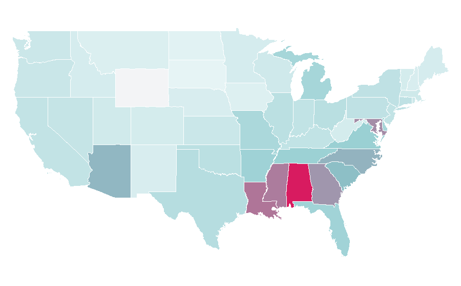 Affinity by region — Fantasia, United States
