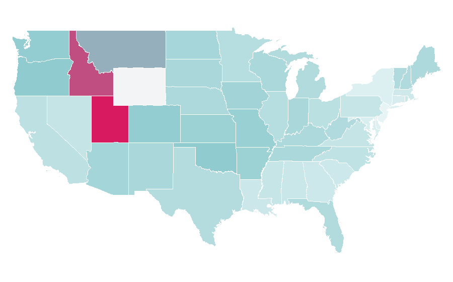 Affinity by region — Fantastic Beasts and Where to Find Them, United States