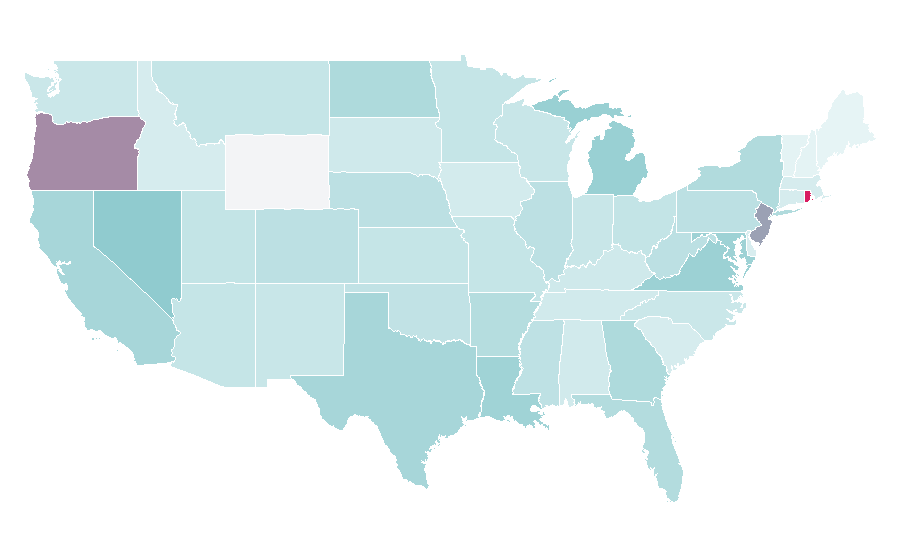 Affinity by region — Fantasy (fragrance), United States