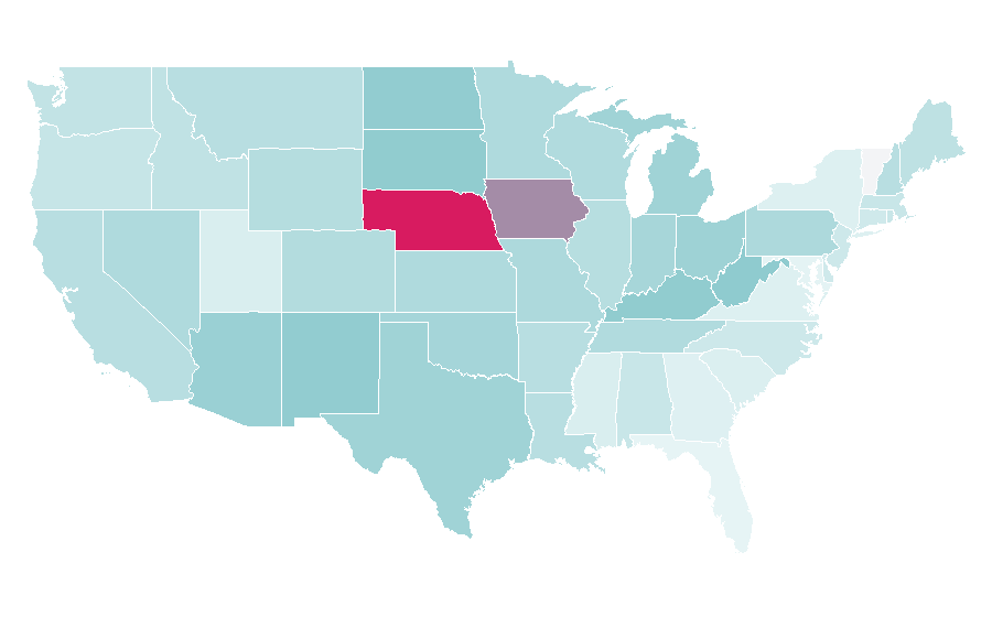 Affinity by region — Farrah Abraham, United States