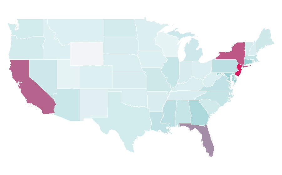 Affinity by region — Fashionista, United States