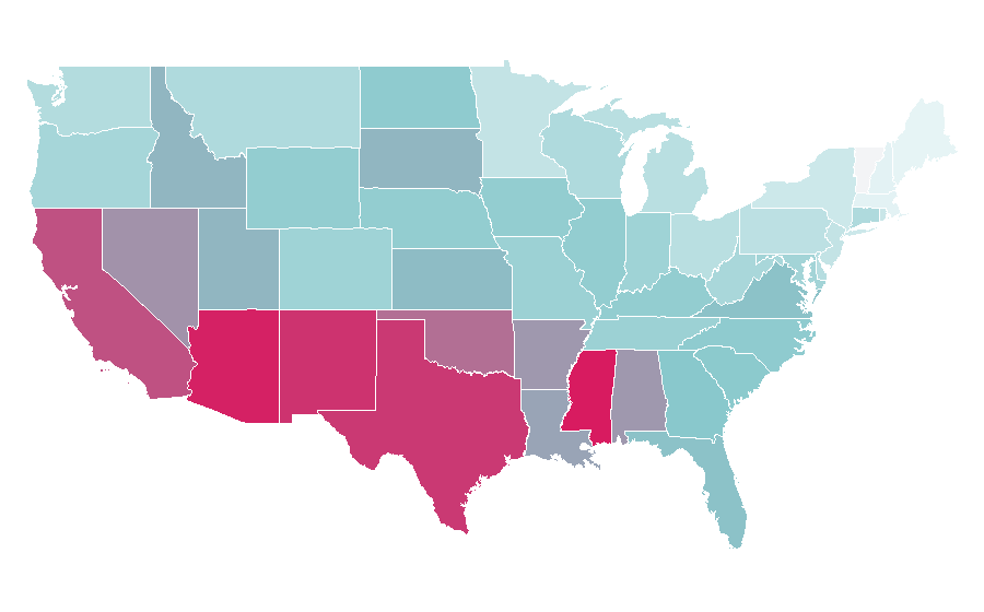 Affinity by region — Fast Five, United States
