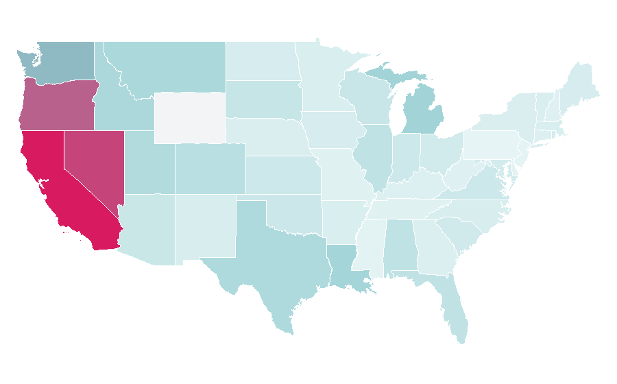 Affinity by region — Fastener, United States