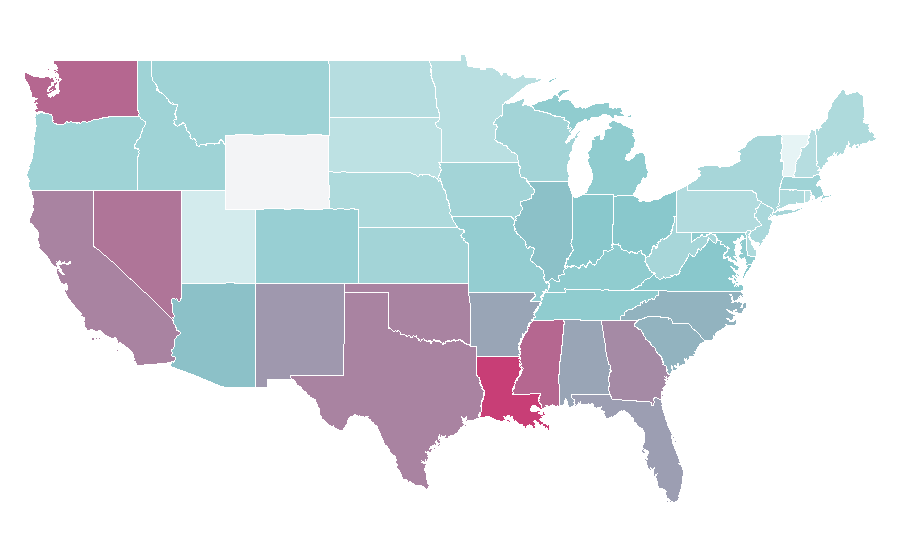 Affinité par région — Father's Day, États-Unis
