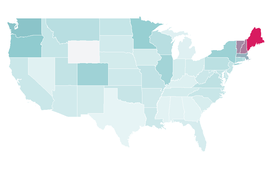 Affinity by region — Fawlty Towers, United States