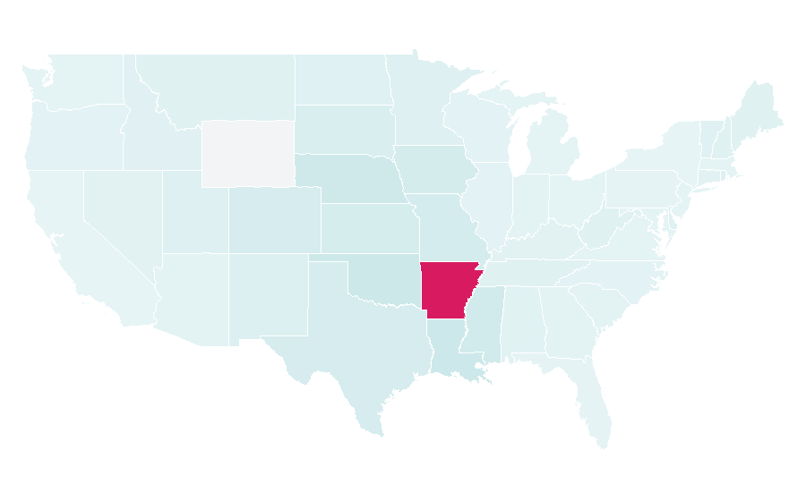 Affinity by region — Fayetteville, Arkansas, United States