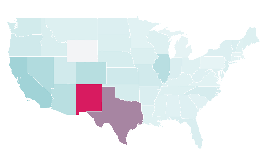 Affinity by region — FC Juárez, United States