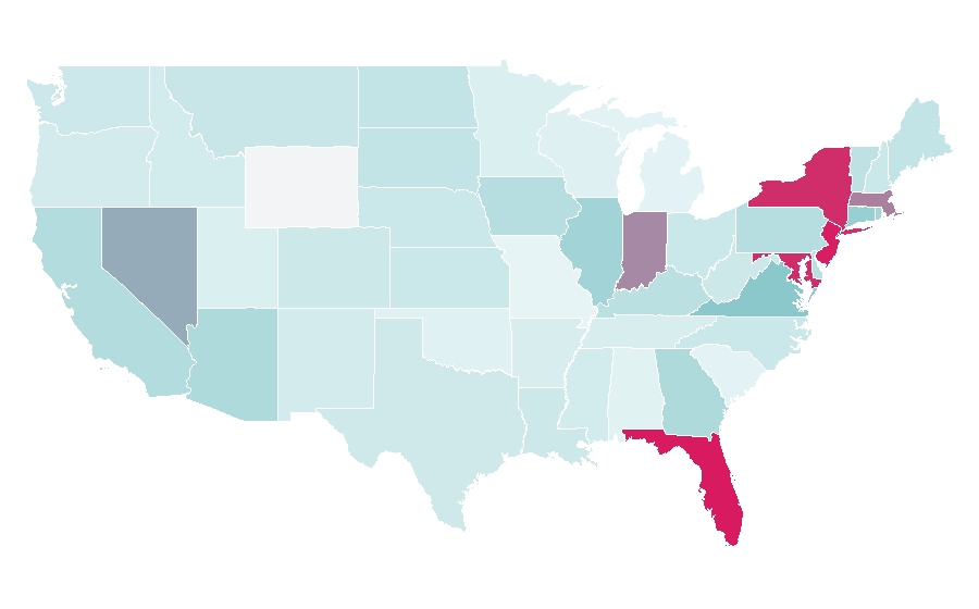 Affinity by region — FC Metz, United States