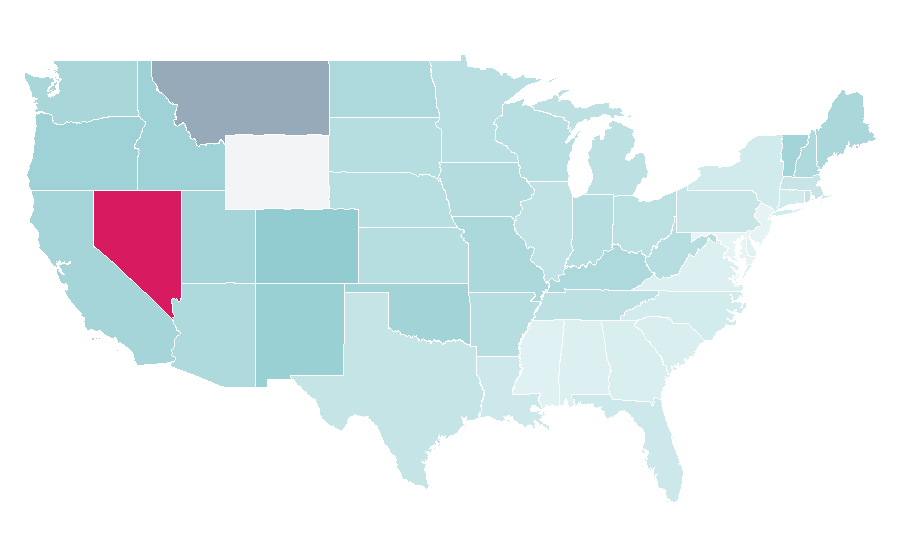 Affinity by region — Fear and Loathing in Las Vegas (film), United States