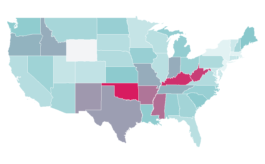Affinity by region — Fear the Walking Dead, United States