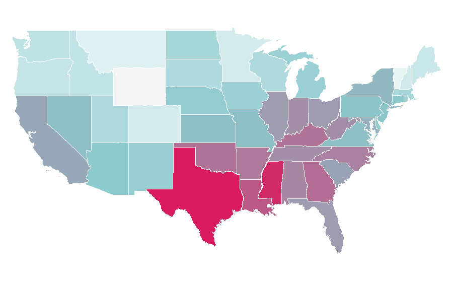 Affinity by region — Febreze, United States