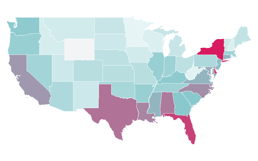 Affinity by region — Fee., United States