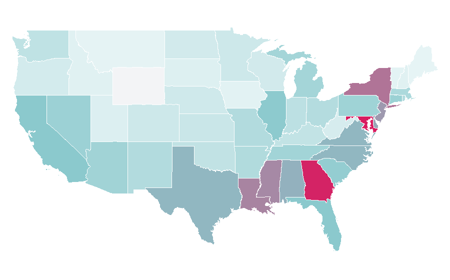 Affinity by region — FentyBeauty, United States