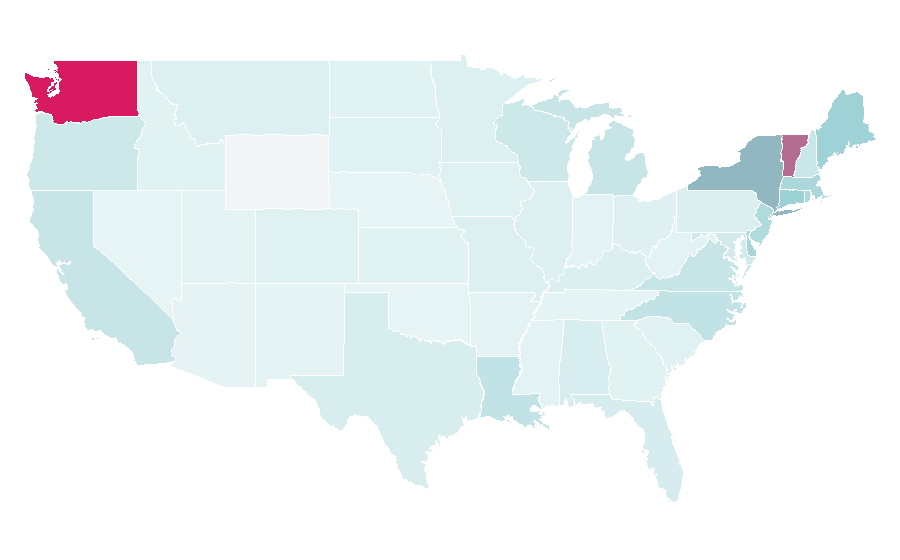 Affinity by region — Ferry, United States