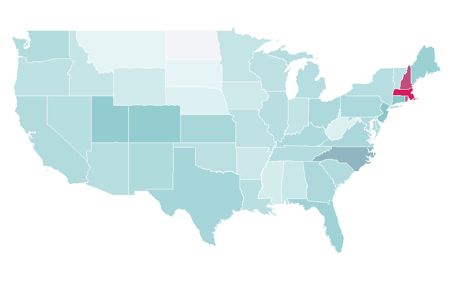 Affinity by region — Fidelity Investments, United States