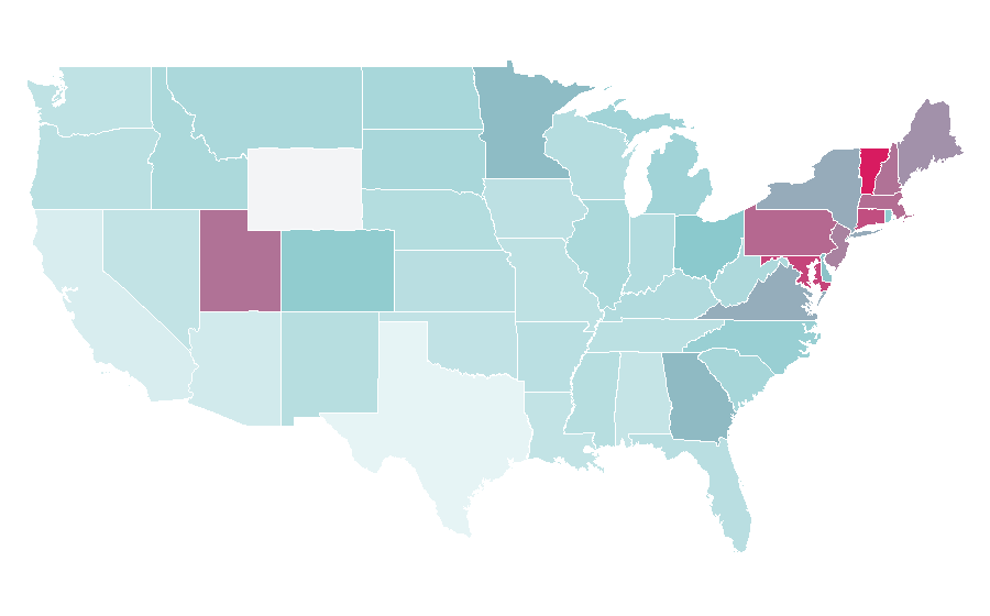 Affinity by region — Field lacrosse, United States
