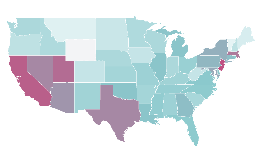Affinity by region — Fifth Harmony, United States