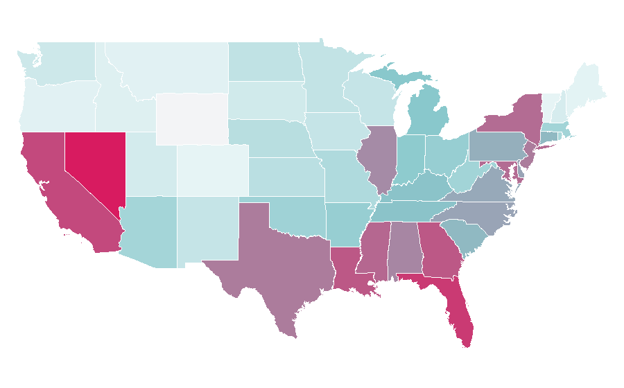 Affinity by region — Fiji Water, United States
