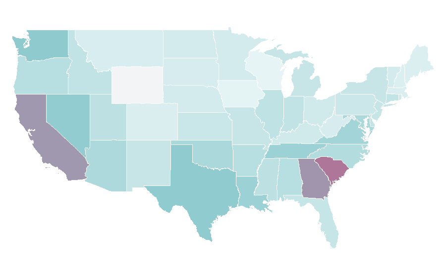 Affinity by region — Filipino peoples, United States