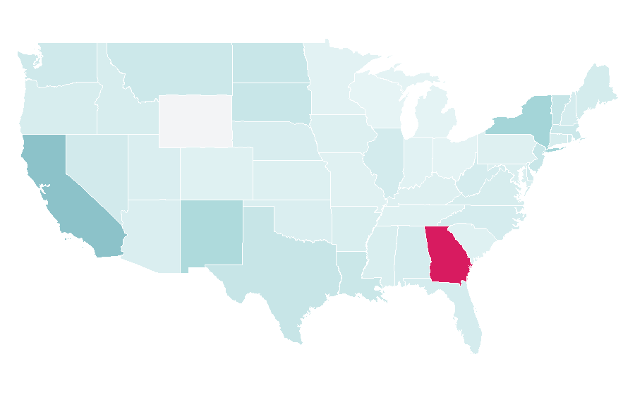 Affinity by region — Film industry, United States
