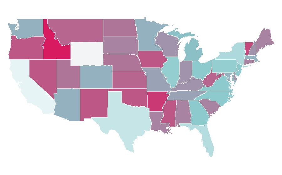 Affinity by region — Filter (aquarium), United States