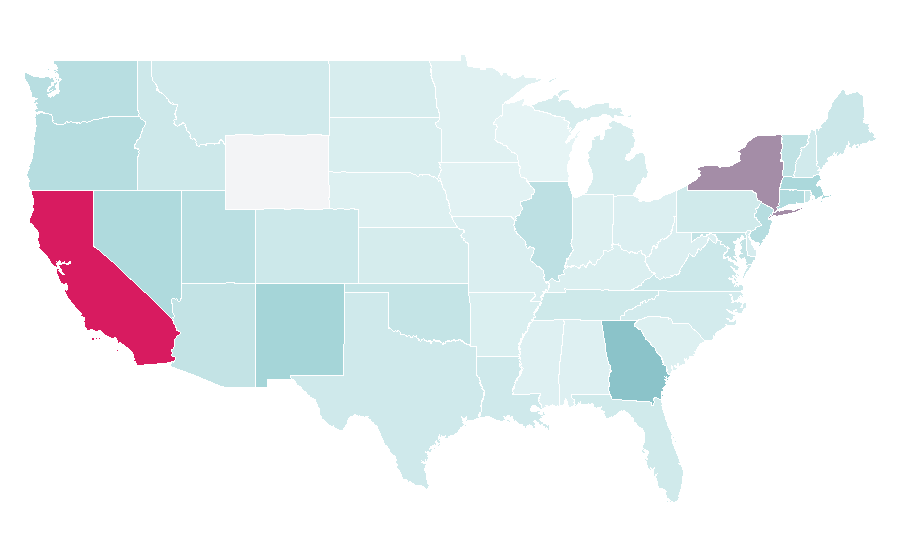 Affinity by region — Final Draft (software), United States