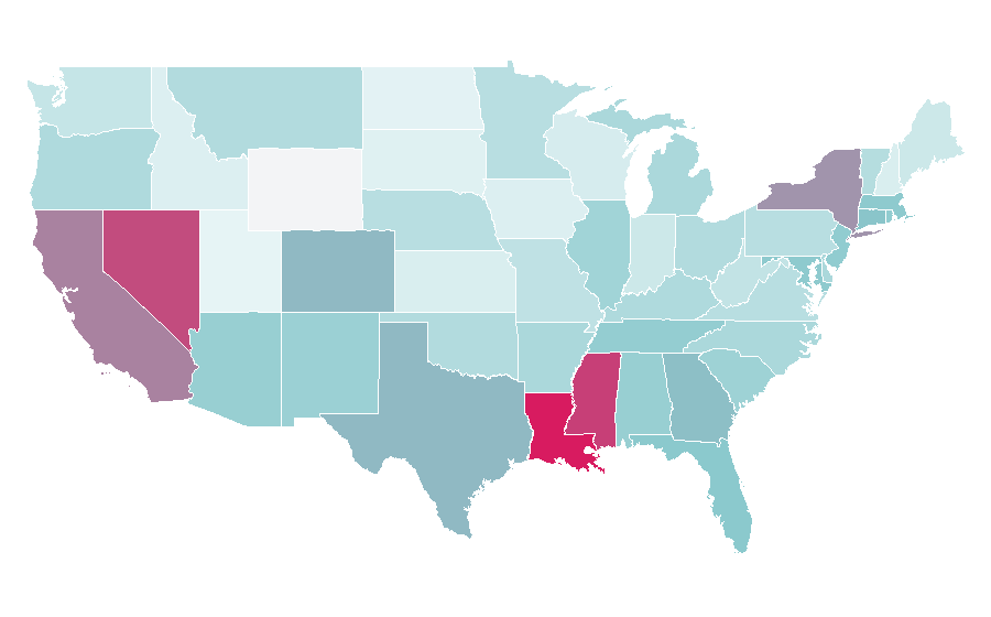 Affinity by region — Find My iPhone, United States