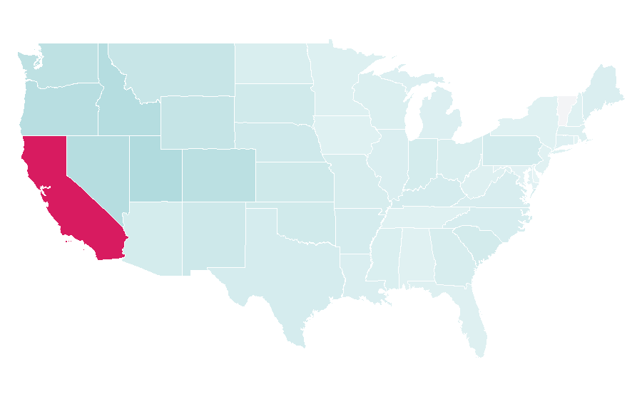 Affinität nach Region — Fire, USA