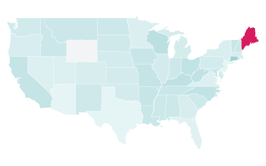 Affinity by region — Fire chief, United States
