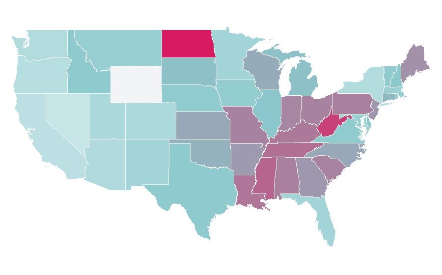 Affinity by region — Fire pit, United States