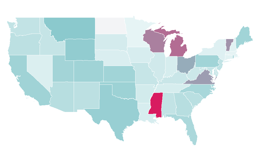 Affinity by region — Fire station, United States