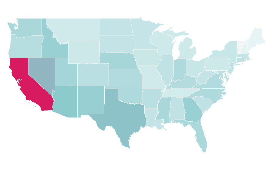 Affinität nach Region — Firefighter, USA