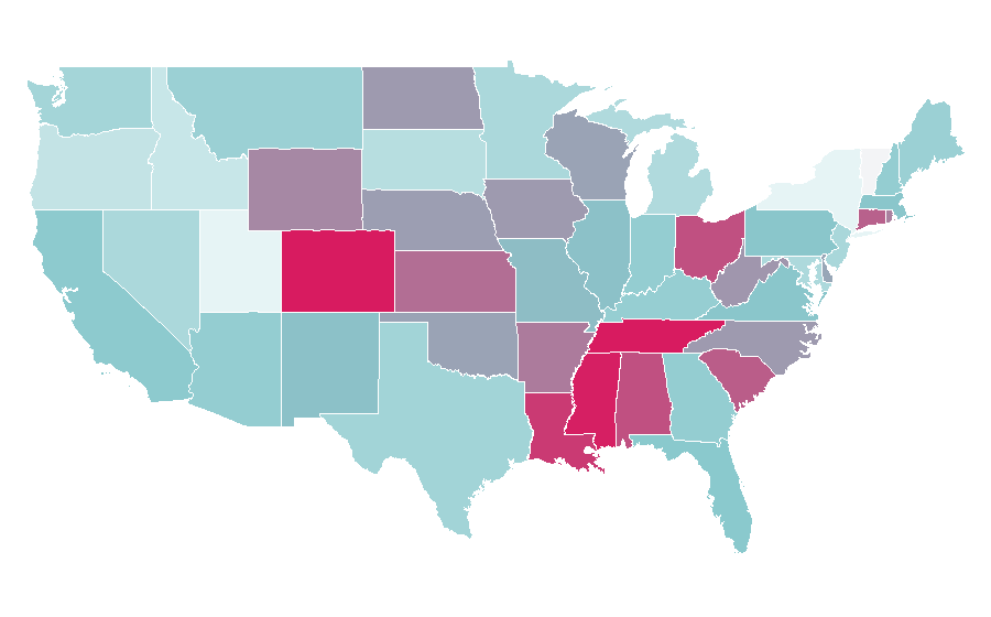 Affinity by region — Firestone Tires, United States