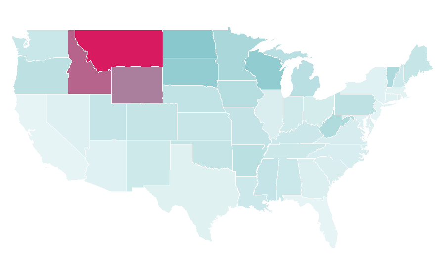 Affinity by region — First Lite, United States
