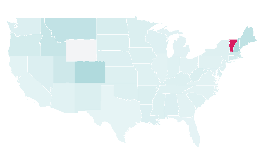 Affinity by region — FIS Alpine Ski World Cup, United States