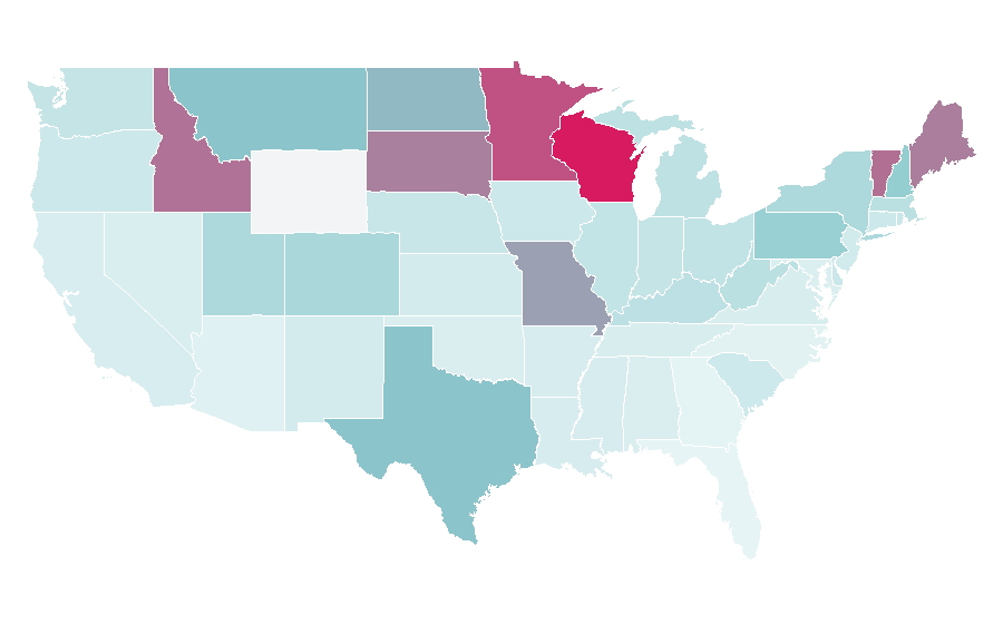 Affinity by region — Fischer (company), United States